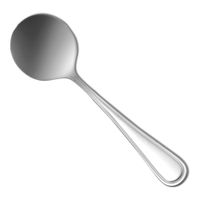 Oneida T015SBLF New Rim Round Bouillon Spoon, 18/10
Stainless Steel - 6"