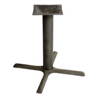 B30-STD Cross Table Base, Black, Steel - 30" x 30"