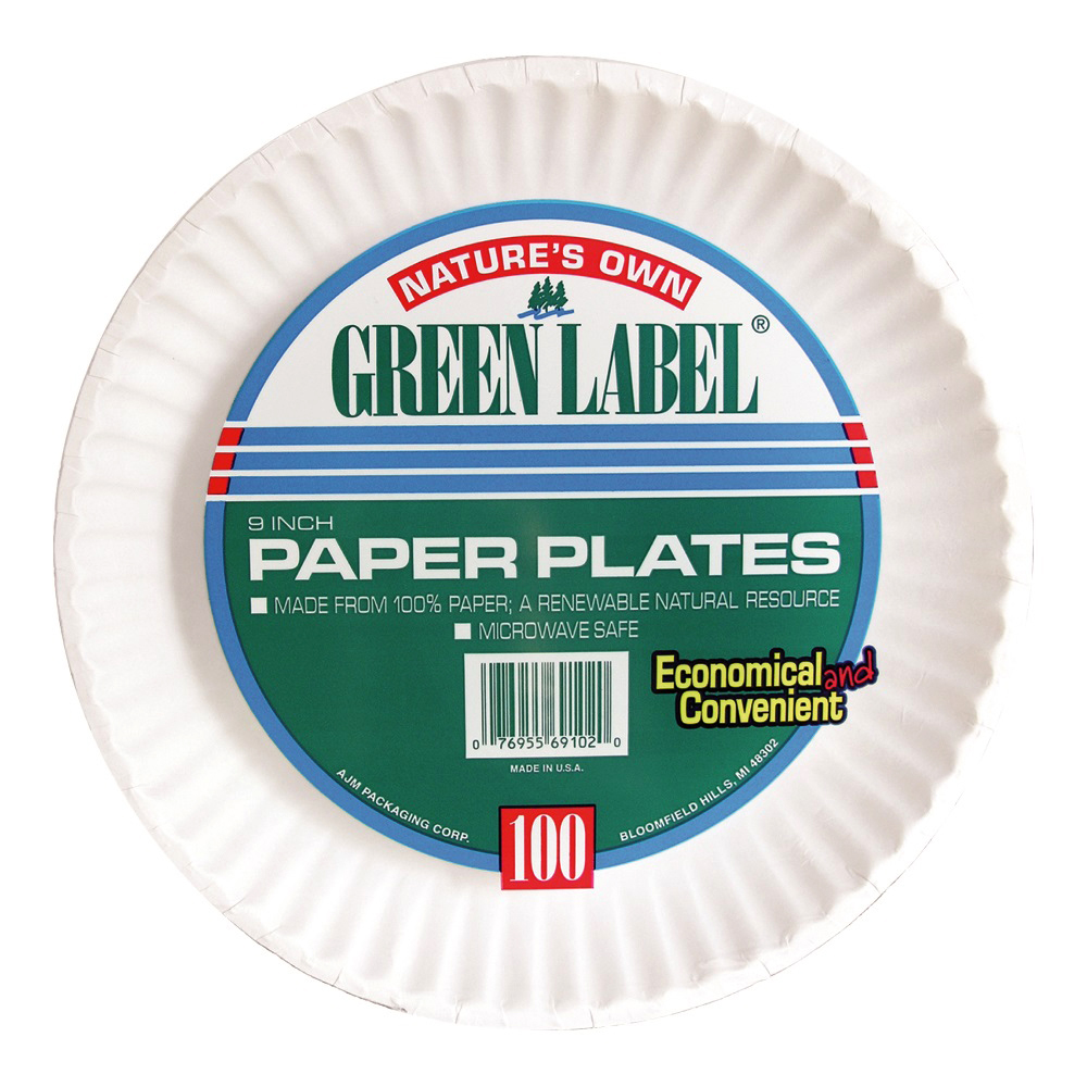 9" PAPER PLATE (1M)