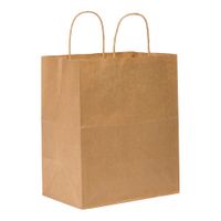 Duro 88155 Bistro Shopping Bag, Kraft, Paper - 10" x 6-3/4"
x 12"
