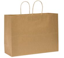Duro 13205921 Tote Bag W/Twisted Handles, Medium, Brown,
Paper - 16" x 6" x 12"