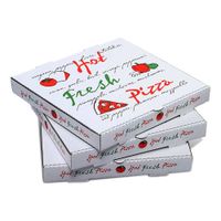 W Packaging WPPB16KW4 Pizza Box, White, Print - 16"