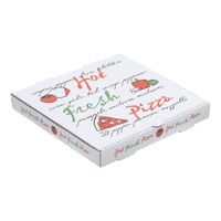 Whalen WPPB14KW3 Pizza Box, Printed, Kraft/White, Cardboard
- 14"