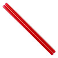 Zegen 12108 Fat Straw, Red, Plastic - 7.6mm x 8"