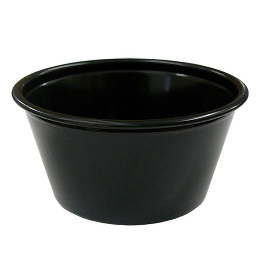 PORTION CUP 3.25OZ BLK (2500)