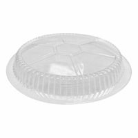 J1040121 Disposable Dome Lid, Clear, Plastic - 8"