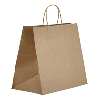 Shopper Bag W/Twisted Handles, Kraft, Paper - 11-4/5" x
9-1/2" x 12"