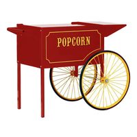 Paragon International 3090010 Large Popcorn Cart, Red, Steel
- For 12 & 16 oz