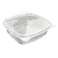 Deli Container, Hinged Flat Top - 24 oz