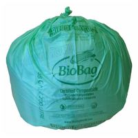 BioBag Compost Liner, 0.80 Mil, Green - 48 gal; 42" x 48"