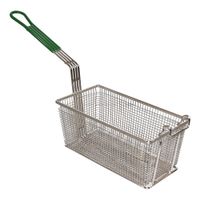 Prince Castle 77-P Frequent Fryer Fry Basket, Green, Nickel
Plated Metal - 13-1/4" x 5-5/8" x 5-3/4"