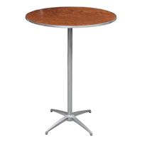 Palmer Snyder Furniture HO30DISK42 200 Series Pedestal Round
Table, Walnut Stain, Plywood - 30" x 42"