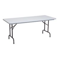 Palmer Snyder Furniture PT3072PL Folding table, Gray - 72" x
30" x 22"-32"