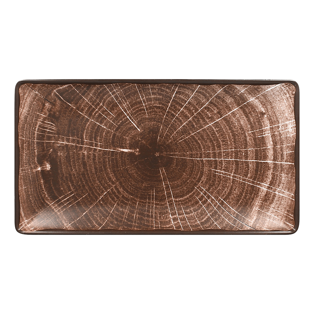 ART PLATE 13X7 BROWN (.5)