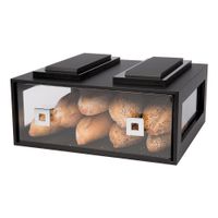 Rosseto BD110 Stackable Large Rectangular Building Block
Bakery Drawer, Black, Acrylic - 16" x 14-3/4" x 7-1/2"