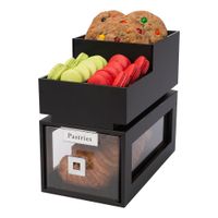 Rosseto BD111 Stackable Small Building Block Bakery Drawer,
Black, Acrylic - 8" x 14-3/4" x 7-1/2"