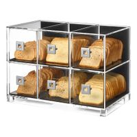 Rosseto BD115 Stackable Countertop Bakery Case, Clear,
Acrylic - 19-1/4" x 12" x 13-3/4"