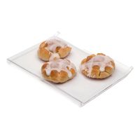 Rosseto BKM004 Stackable Rectangular Bakery Tray for BAK
Bakery Cases, Clear, Acrylic - 14" x 11" x 1"