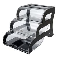 Rosseto BK011 Countertop 3-Tier Rectangular Bakery Case,
Clear, Acrylic - 15-1/4" x 23-1/4" x 15-1/2"