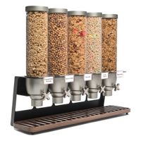 Rosseto EZ522 EZ-SERV Countertop Dispenser, Black, Steel -
(5) 1-3/10 gal