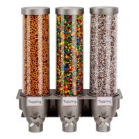 Rosseto EZ525 EZ-SERV 3W Wall Mount Dispenser, Transparent,
Plastic - (3) 1-3/10 gal