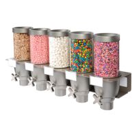 Rosseto EZ534 EZ-SERV 5SW Wall Mount Dispenser, Transparent,
Plastic/Stainless Steel - (5) 5/8 gal