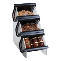 Rosseto EZO715 Single Unit EZ-Organizer, Black, Acrylic -
7-1/2" x 14" x 14"