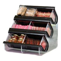 Rosseto EZO739 Double Unit EZ-Organizer, Black, Acrylic -
14" x 14" x 14"