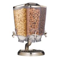 Rosseto EZP2753 Countertop Carousel EZ-PRO C4S Dispenser,
Stainless Steel - (4) 1 gal