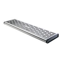 Rosseto EZT016 Rectangular Catch Tray for (5) Dispenser Wall
Mount Units, Stainless Steel - 29" x 8" x 1-1/2"