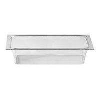 Rosseto ICBR19C Multi-Chef Ice Tub, Clear, Acrylic - 24-1/2"
x 13-1/2" x 4-3/4"