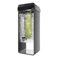 Rosseto LD154 Square Beverage Dispenser, Clear/Black,
Acrylic - 3 gal