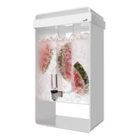 Rosseto LD155 Rectangular Beverage Dispenser, Clear/White,
Acrylic - 5 gal