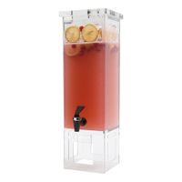 Rosseto LD111 Square Beverage Dispenser, Clear, Acrylic - 2
gal
