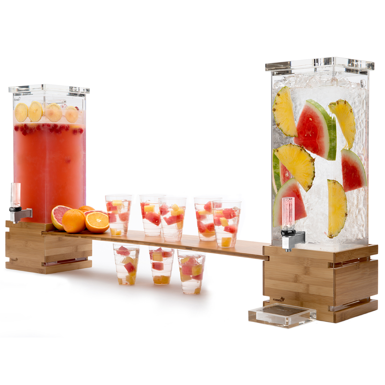BEVERAGE DISP 2 GAL BAMBOO BAS