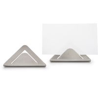 Rosseto SM196 Triangular Card Sign Holders, Stainless Steel
- 1-1/3" x 2-3/5" x 1-1/4"