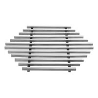 Rosseto SM223 Large Hexagonal Honeycomb Track Grill,
Stainless Steel - 17-3/4" x 15-1/2" x 4/5"