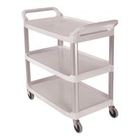 Rubbermaid FG409100O Open Sided Utility Cart, Off-White -
40-3/5" x 20" x 37-4/5"