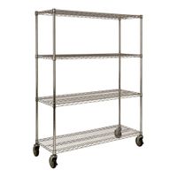 Rubbermaid FG9G8000 Mobile Rack for ProSave Ingredient Bins,
Chrome, Metal - 18" x 50" x 67-1/5"