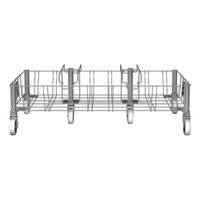 Rubbermaid 1956192 Triple Slim Jim Dolly, Stainless Steel -
20" x 32-1/2" x 9"