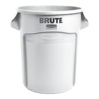 Rubbermaid FG262000 Brute Container w/o Lid, White, Plastic
- 20 gal