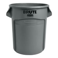 Rubbermaid FG263200 Brute Container w/o Lid, Gray, Plastic -
32 gal