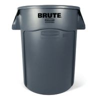 Rubbermaid FG264360 Brute Container w/o Lid, Gray, Plastic -
44 gal