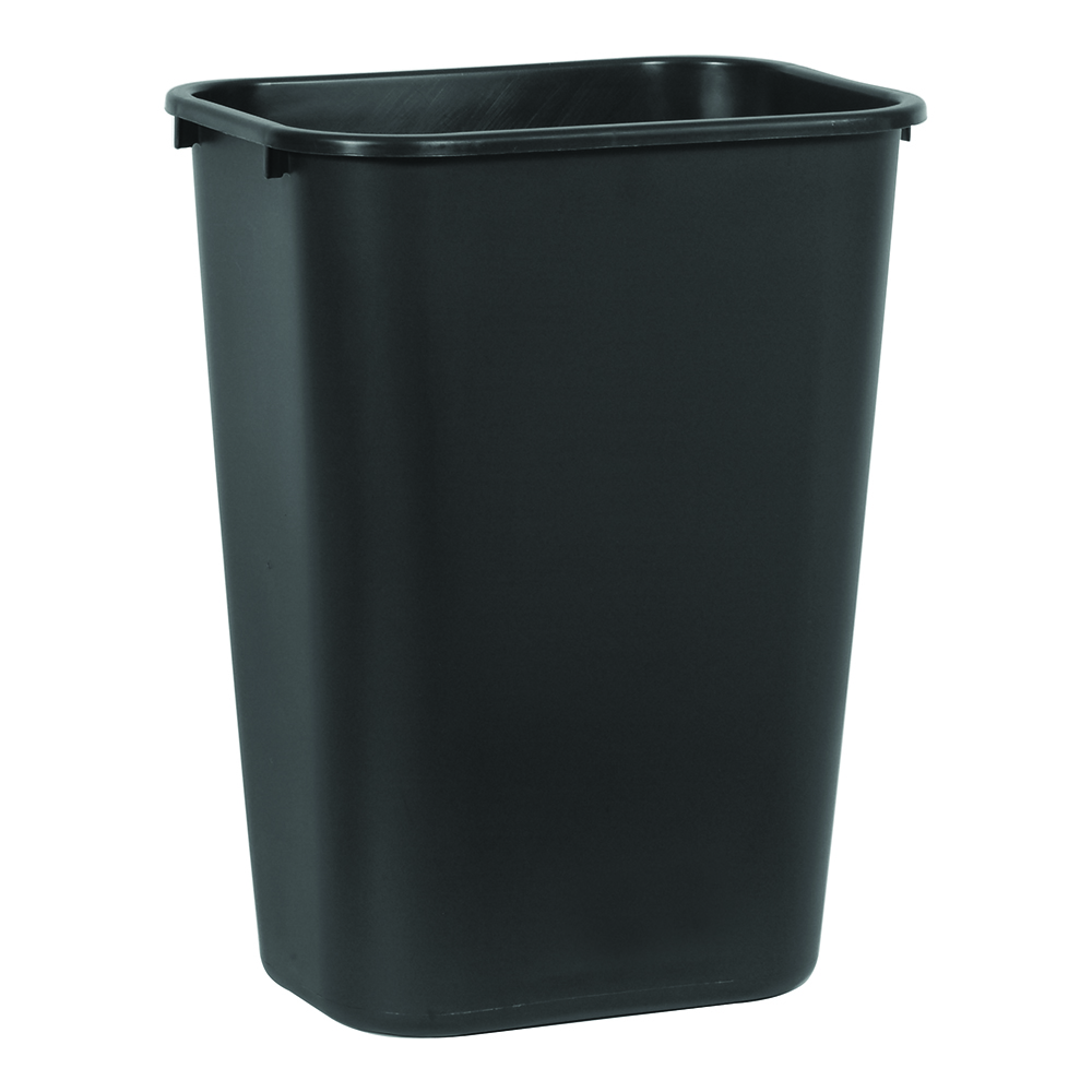 WASTE RECEPTABLE-41 QT BLK(12)