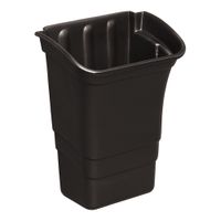 Rubbermaid FG335388 Refuse Bin, Black, Plastic (for
Executive Service Cart) - 8 gal