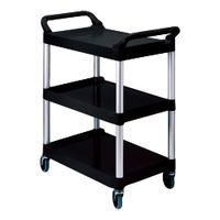 Rubbermaid FG342488 Utility Cart, Black, Aluminum - 18-5/8"
x 33-5/8" x 37-3/4"