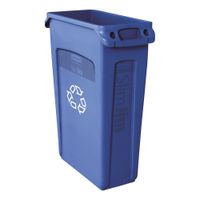 Rubbermaid FG354075 Slim Jim Recycling Container, Blue,
Plastic (w/o Vents) - 23 gal