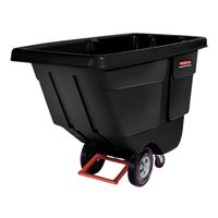 Rubbermaid FG130400BLA Rotomolded Tilt Truck, Black,
Plastic, 450 Lb - .5 Cu Yd