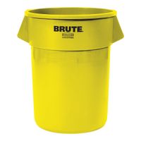 Rubbermaid FG265500 Brute Container w/o Lid, Yellow, Plastic
- 55 gal