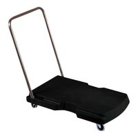 Rubbermaid FG440000 Triple Trolley, Utility Duty W/Straight
Handle, Black, Plastic - 32-1/2" x 20-1/2"